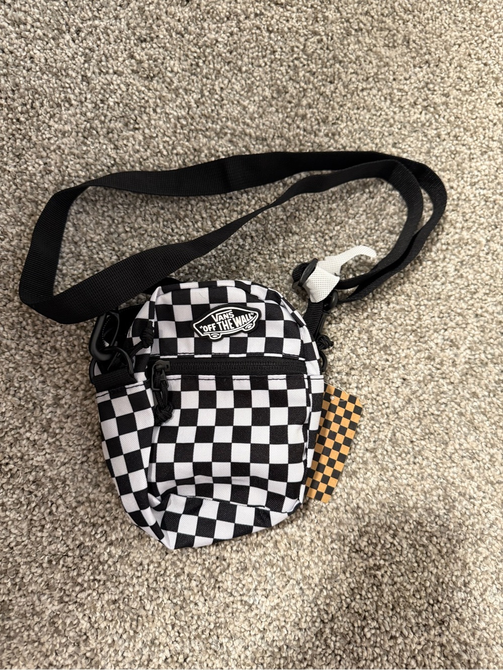 Vans Black & White Checkerboard Mini Crossbody